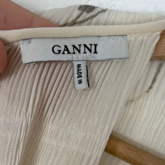 GANNI Size: 34 US Size: 2 Style 1729 Lowell Floral Print Tiered Mini Dress - Picture 14 of 15